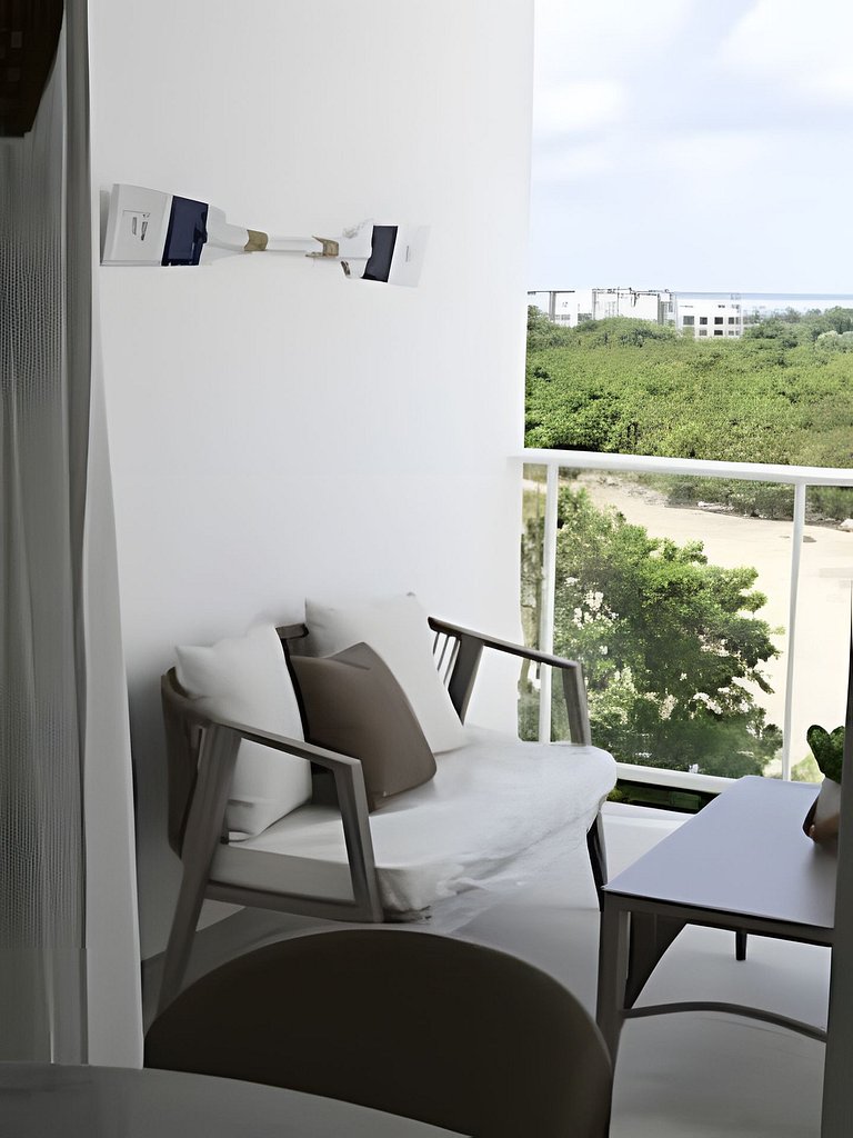 Departamento de lujo con terraza vista al mar!